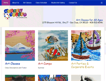 Tablet Screenshot of hiddentalentartstudio.com